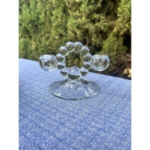 Vintage 1940's Imperial Glass Co. Double Candlestick Holders‎